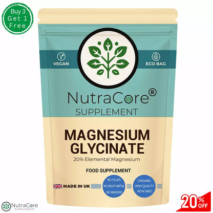 Magnesium Glycinate Capsules 700mg- Bone Health, Pain Relief, Sleep Aid-Veg Caps