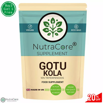 Gotu Kola Capsules 5000mg-( 10% Triterpenoids)-Brain, Cognition & Memory Support