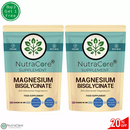 Magnesium Bisglycinate Capsules 700mg (140 mg of Elemental Magnesium)-100% Vegan