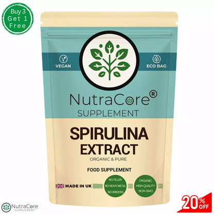Organic Spirulina Capsule 600mg-(Green &Blue Algae)-Immunity, Detox &100%Natural