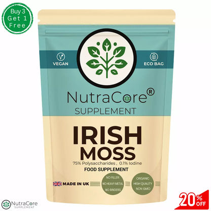 Irish Moss Caps 5500mg ( 75% Polysaccharides, 0.1% Iodine )-100% Natural Vegan