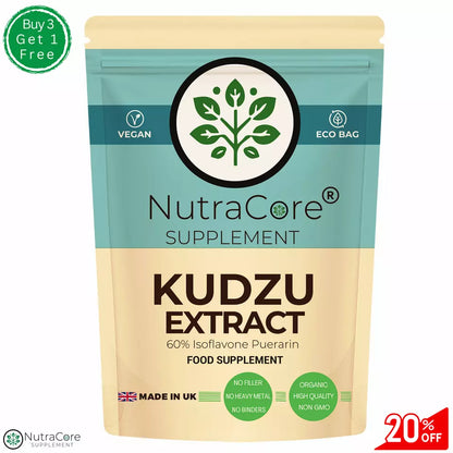 KUDZU Root Extract Capsules 5500mg-(60% Isoflavone Puerarin)-HANGOVER Support
