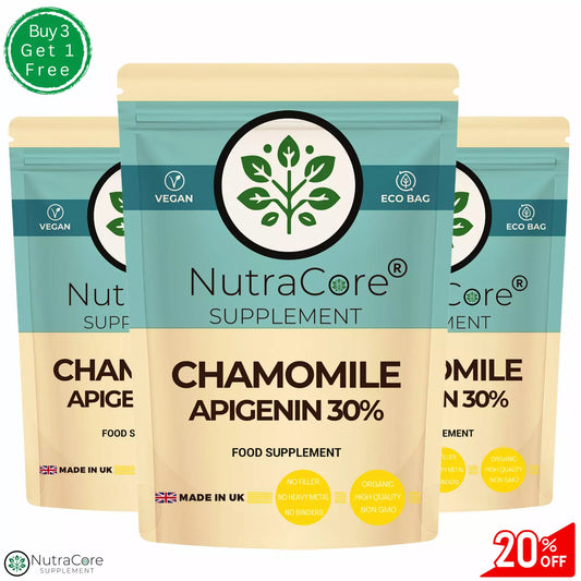 Chamomile Extract Capsules 6000mg-(30% Apigenin)-Sleep Aid, Digestive Health