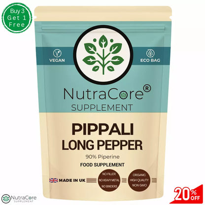 Pippali Capsules (Long Pepper)-6000mg (90% Piperine)-Heartburn & Indigestion