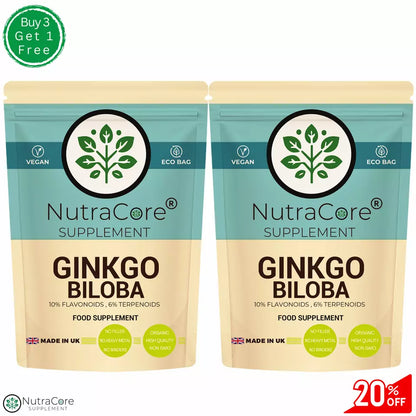Ginkgo Biloba Capsules 5000mg (300mg Terpenoids)Vegan &Effective, Memory Support