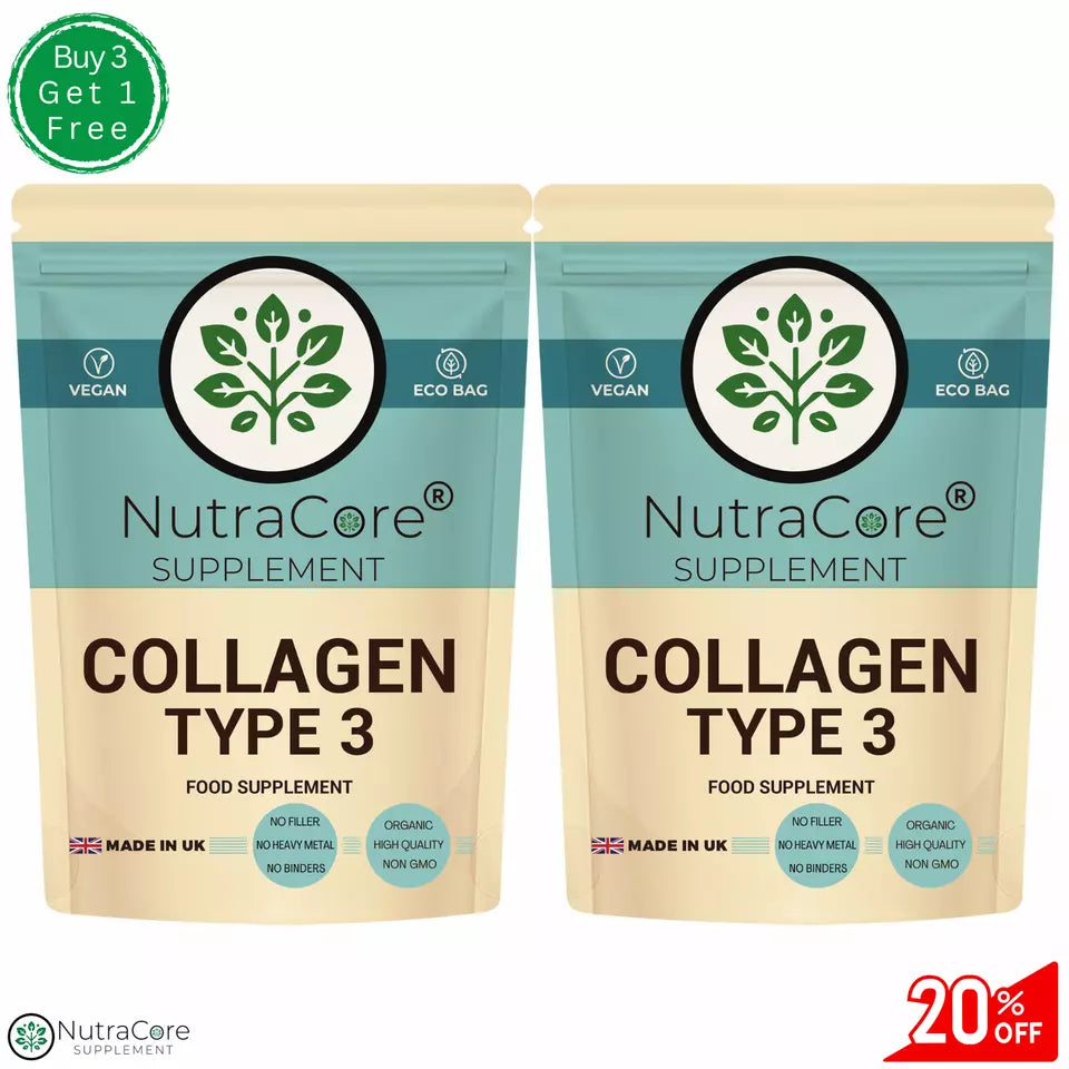 Collagen (Type 3) Capsules 600mg-Hydrolysed Marine-Joint Support&Skin Care-Strong