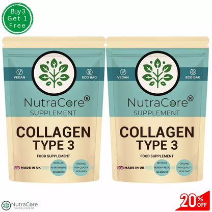 Collagen (Type 3) Capsules 600mg-Hydrolysed Marine-Joint Support&Skin Care-Strong