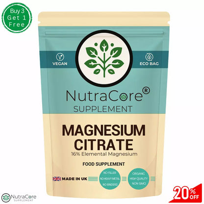 Magnesium Citrate Capsules, 700mg-High Strength- PMS , Muscle Support-Veg Caps