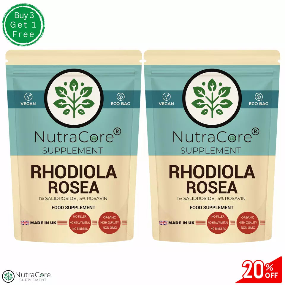 Rhodiola Rosea Capsule 6000mg-(10% Salidrosides , 5%Rosavin)-100% Natural &Vegan