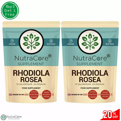 Rhodiola Rosea Capsule 6000mg-(10% Salidrosides , 5%Rosavin)-100% Natural &Vegan