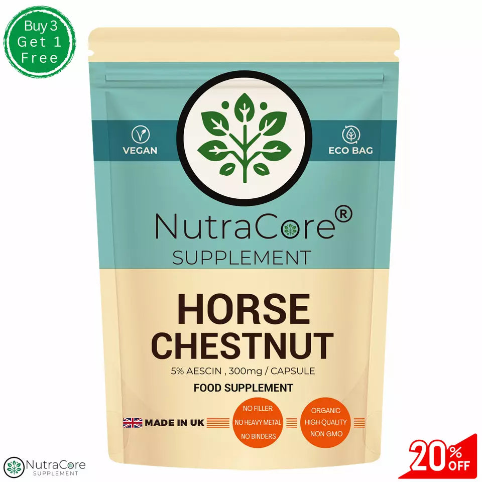 Horse Chestnut Extract Capsules 6000mg ( 300mg Aescin ) Anti-Inflammatory