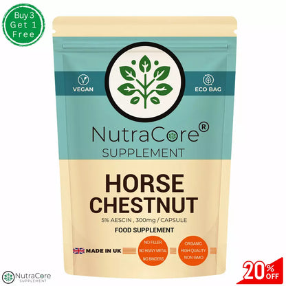 Horse Chestnut Extract Capsules 6000mg ( 300mg Aescin ) Anti-Inflammatory