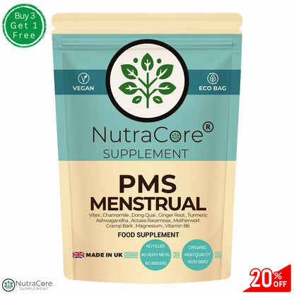 Menstrual&PMT Complex Caps 800mg-Mood Swings&Tenderness Relief-Vegan Product