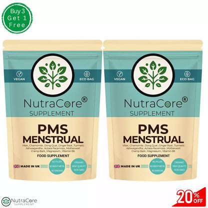 Menstrual&PMT Complex Caps 800mg-Mood Swings&Tenderness Relief-Vegan Product