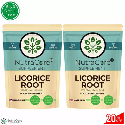 Licorice Root Capsules 8000mg-(10% Glycyrrhizic Acid )Vegan & Digestion Support