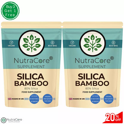 Bamboo Extract capsules 5000mg (80%Slica) Hair,Skin,Nails-Silica High Strength