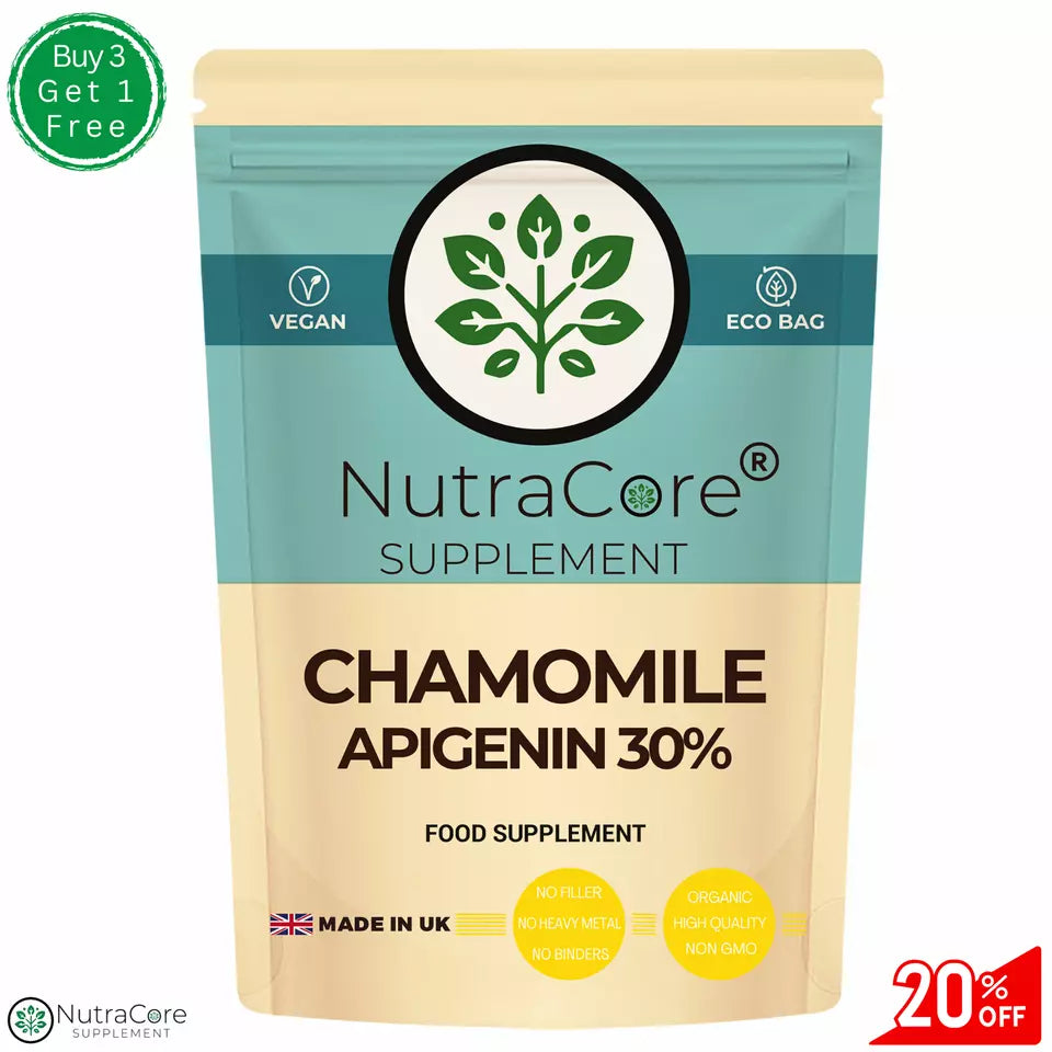 Chamomile Extract Capsules 6000mg-(30% Apigenin)-Sleep Aid, Digestive Health