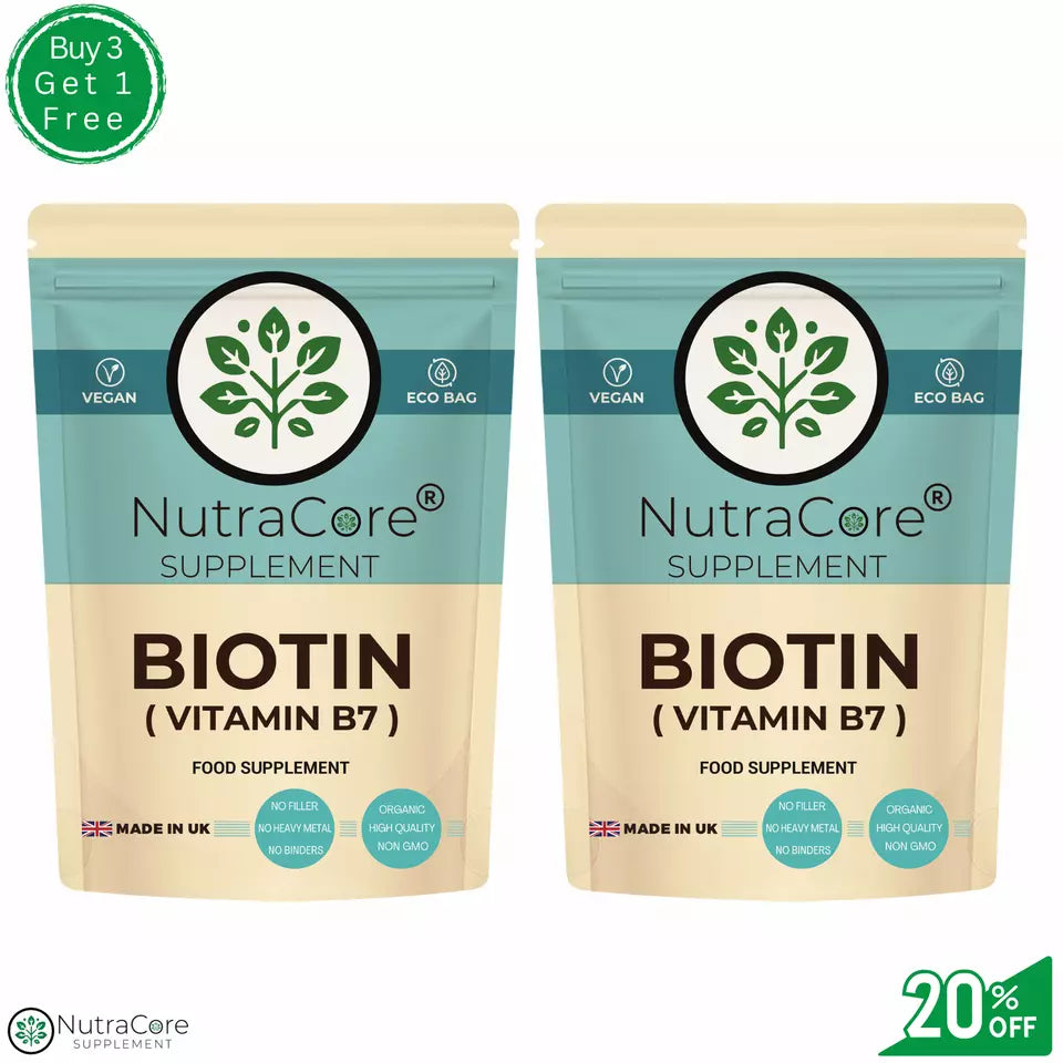 BIOTIN 12,000 mcg Capsule (Driven From Natural Seed) HEALTHY HAIR, SKIN&NAIL
