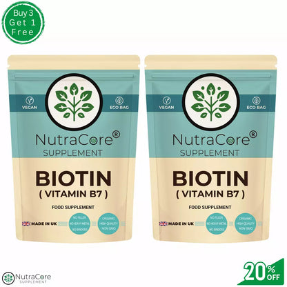 BIOTIN 12,000 mcg Capsule (Driven From Natural Seed) HEALTHY HAIR, SKIN&NAIL