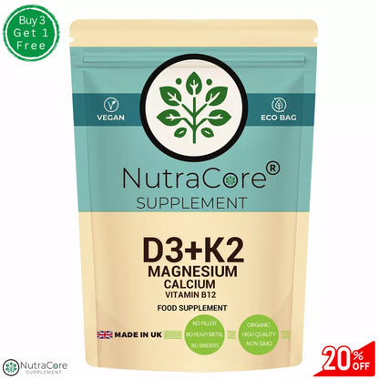 Vitamin D3 10000iu K2 B12 10000mcg(Calcium+Magnesium) Capsule-VITAMIN D3 K2 B12