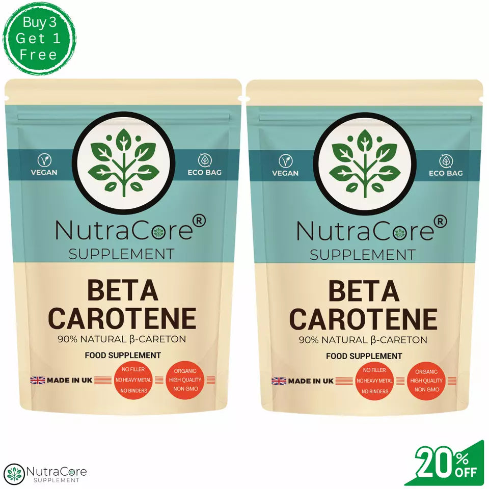 BETA CAROTENE Capsule-10000mcg-( 90% Natural B-Carotene)-EYE Health & Cognitive