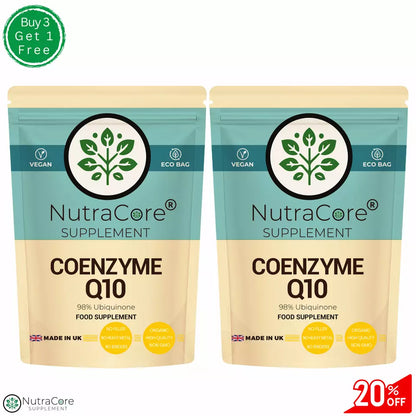Co Enzyme Q10 500mg Capsules High Absorption 98% Ubiquinone-Pure&Natural CoQ10