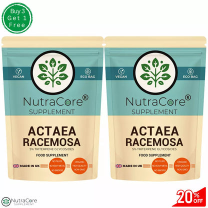 ACTAEA RACEMOSA 5000mg Capsules (5% TRITERPENE GLYCOSIDES )-vegan
