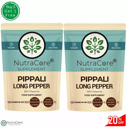 Pippali Capsules (Long Pepper)-6000mg (90% Piperine)-Heartburn & Indigestion