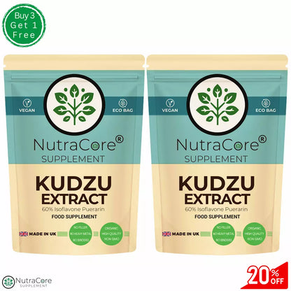 KUDZU Root Extract Capsules 5500mg-(60% Isoflavone Puerarin)-HANGOVER Support