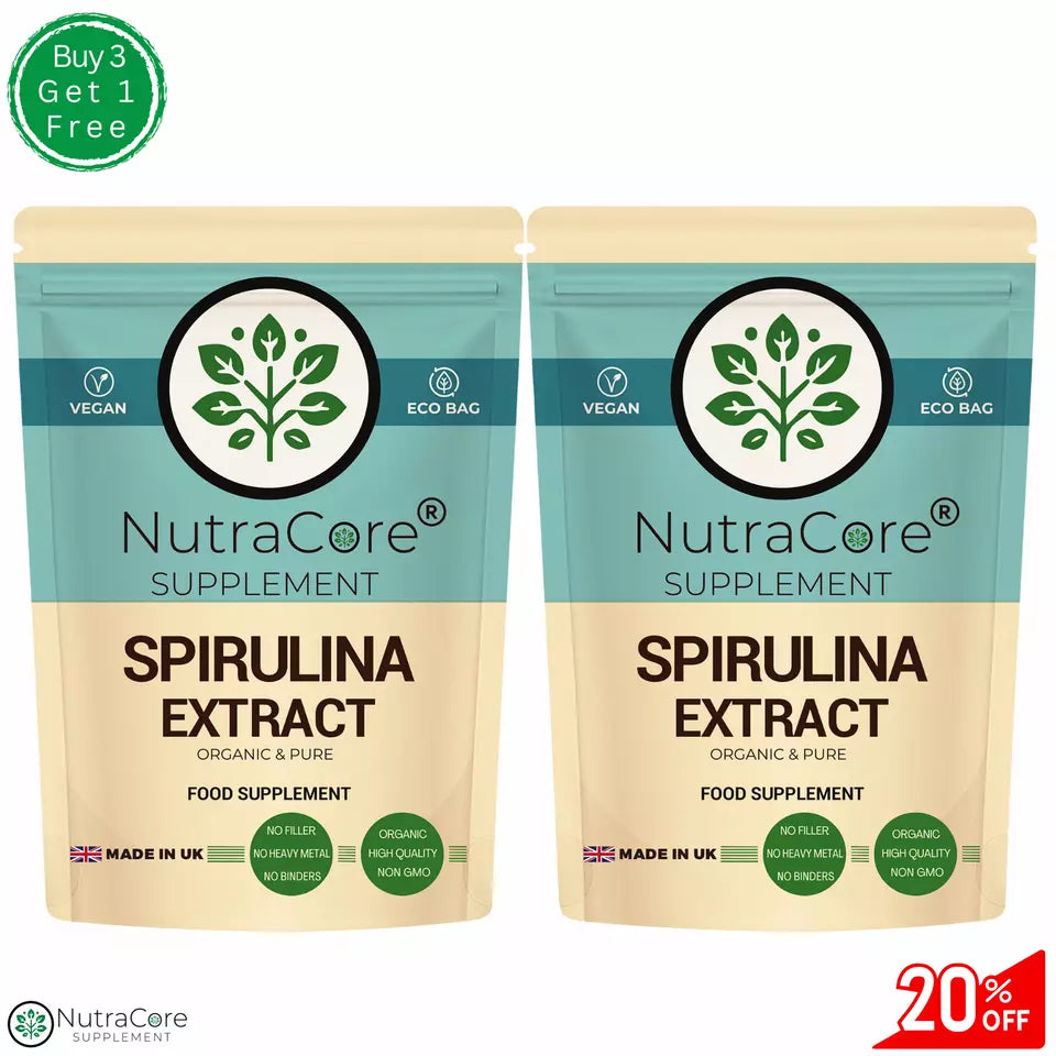 Organic Spirulina Capsule 600mg-(Green &Blue Algae)-Immunity, Detox &100%Natural