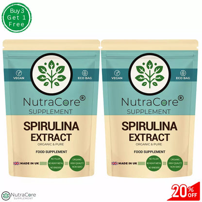Organic Spirulina Capsule 600mg-(Green &Blue Algae)-Immunity, Detox &100%Natural