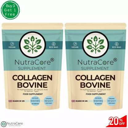 Collagen Bovine Capsule 550mg-(2%Salicylic Acid)-Gut ,Hair, Nails, Skin Health