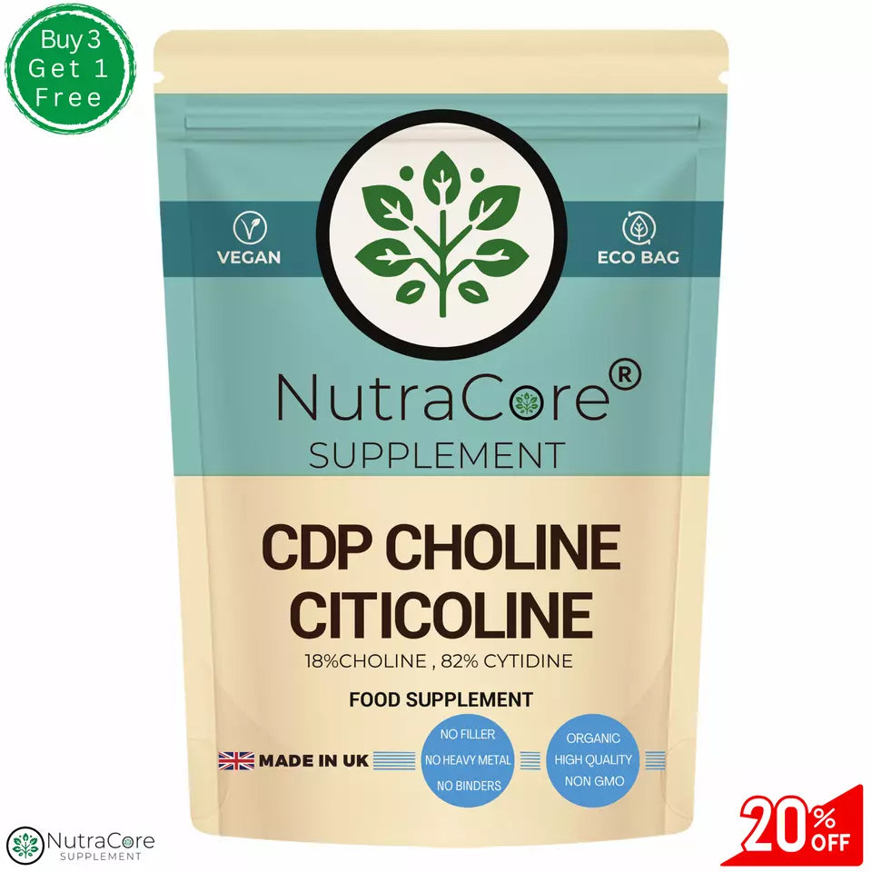 CDP Choline Citicoline 600mg Capsule-(108mg Choline&492mg Cytidine)-Brain Health