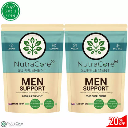 MEN SUPPORT COMPLEX Capsules-4500mg-Saw Plamento,Ashwaganda,Ginseng-10:1 Extract