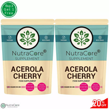 Acerola Cherry Capsules 6000mg ( 45% Vitamin C)-Immunity & Liver Support