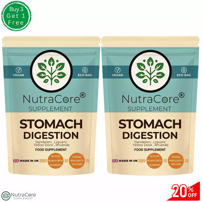 STOMACH&DIGESTION Caps 5000mg-Dandelion,Liquoric,Yellow Dock,Rhubrab-10:1Extract