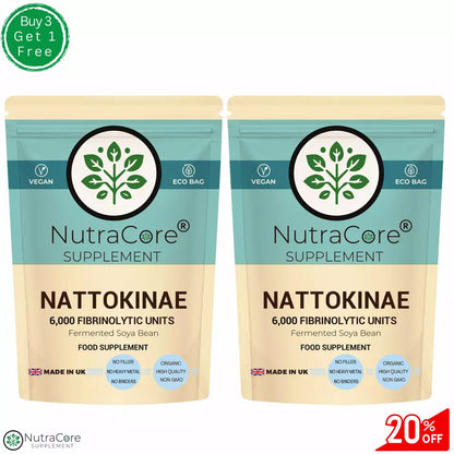 NATTOKINASE 6000FUs Capsules Support BLOOD Health & CIRCULATION, BLOOD PRESSURE