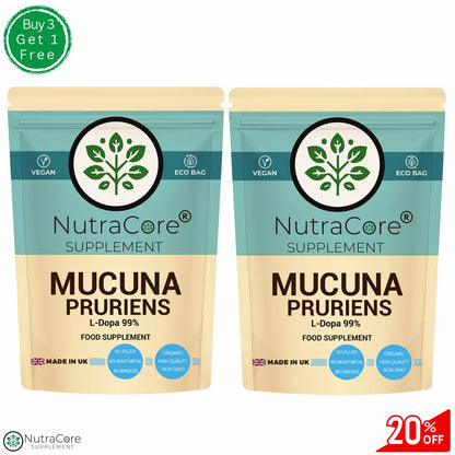 Mucuna Pruriens Capsules 600mg-( 99% L-Dopa )-Natural, Strong, Vegan Supplements