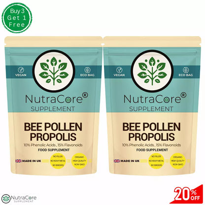 Bee Pollen Propolis Capsule 600mg-10% Phenolic Acids, 15% Flavonoid-Inflammatory
