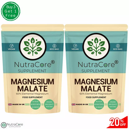 Magnesium Malate 650mg Magnesium Capsules-Vegan Magnesium & Strong Supplement