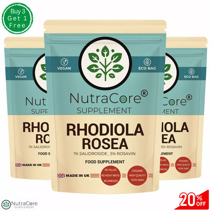 Rhodiola Rosea Capsule 6000mg-(10% Salidrosides , 5%Rosavin)-100% Natural &Vegan