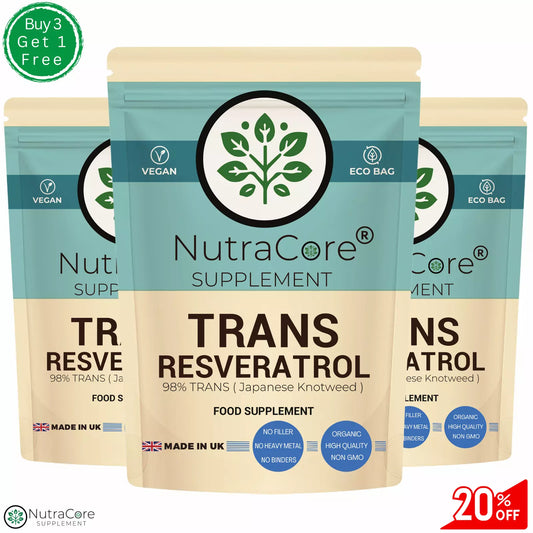 Trans Resveratrol Capsules 600mg-98%Trans-(Driven From Japanese Knotweed)-Vegan