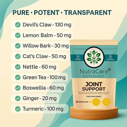 Joint Support Mix Capsules 6000mg - Devil's Claw, Lemon Balm & White Willow