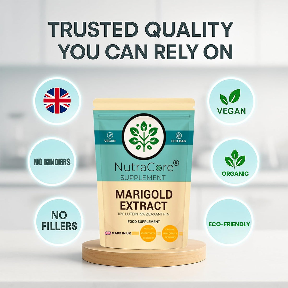 Lutein Marigold 550mg Capsules | Lutein & Zeaxanthin | Vision Support