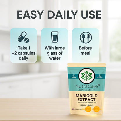 Lutein Marigold 550mg Capsules | Lutein & Zeaxanthin | Vision Support