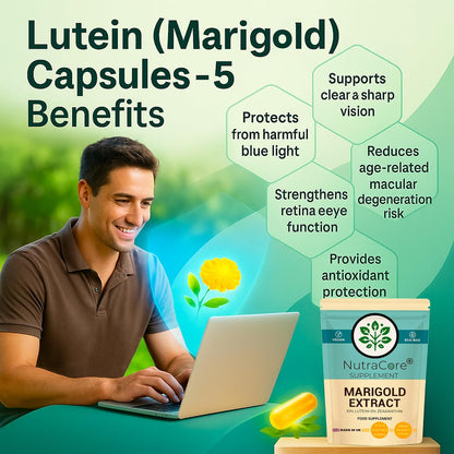 Lutein Marigold 550mg Capsules | Lutein & Zeaxanthin | Vision Support