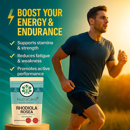 Rhodiola Rosea 6000mg Capsules | Vegan Energy & Stress Support