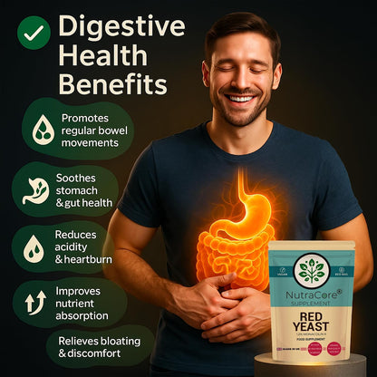 Red Yeast Rice Extract 6000mg Capsules | 1.2% Monacolin K | Vegan