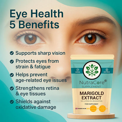 Lutein Marigold 550mg Capsules | Lutein & Zeaxanthin | Vision Support
