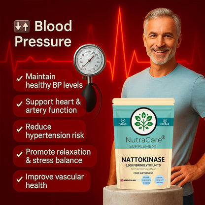 Nattokinase 6000 FU Capsules | Fermented Soy | Vegan Supplement